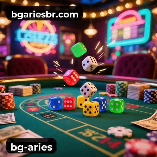 bg-aries App home screen with mobile slots and casino categories